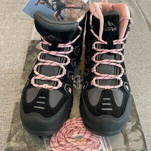 NORTIV 8 Women's Waterproof Wide Hiking Boots Outdoor Boots